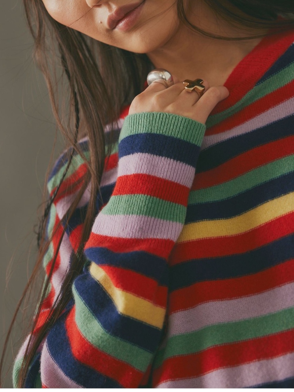 Free people cashmere sweater with Colette pants set